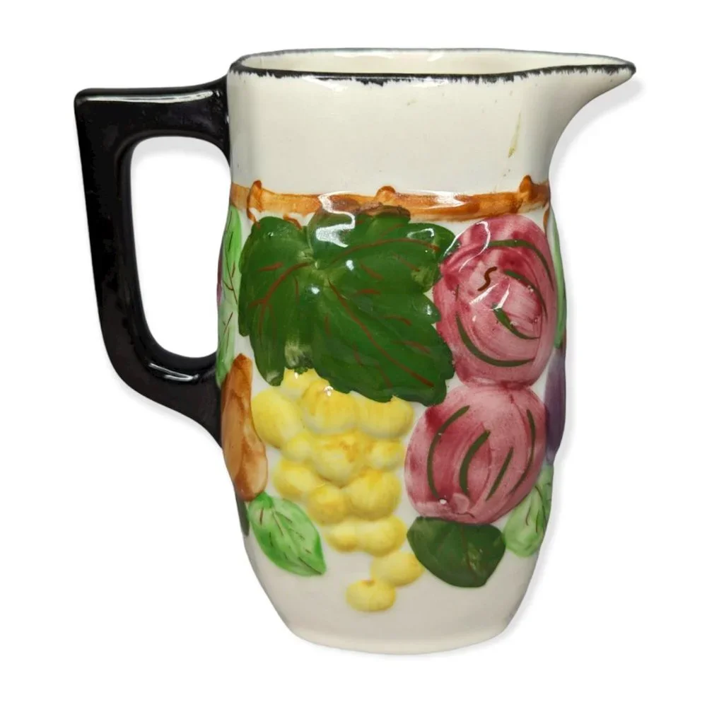 Blue Ridge Southern Pottery Sculpted Fruit Pitcher